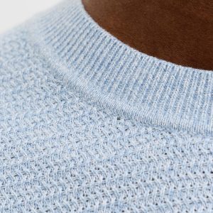 JPRBLURILEY KNIT CREW NECK  SS SN ASHLEY BLUE – Image 7