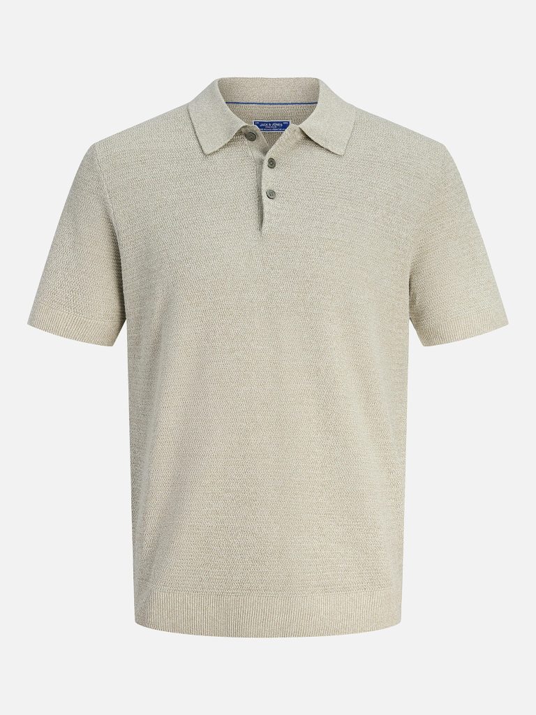 JPRBLURILEY KNIT POLO SS SN MERMAID TWIST