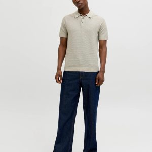 JPRBLURILEY KNIT POLO SS SN MERMAID TWIST – Image 3
