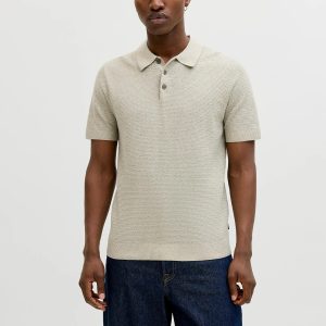 JPRBLURILEY KNIT POLO SS SN MERMAID TWIST – Image 5