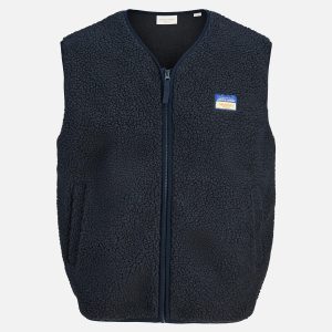 POCKY TEDDY VEST NAVY – Image 1