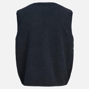 POCKY TEDDY VEST NAVY – Image 2