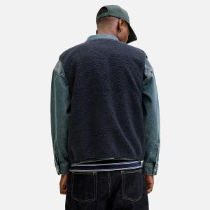 POCKY TEDDY VEST NAVY – Image 4