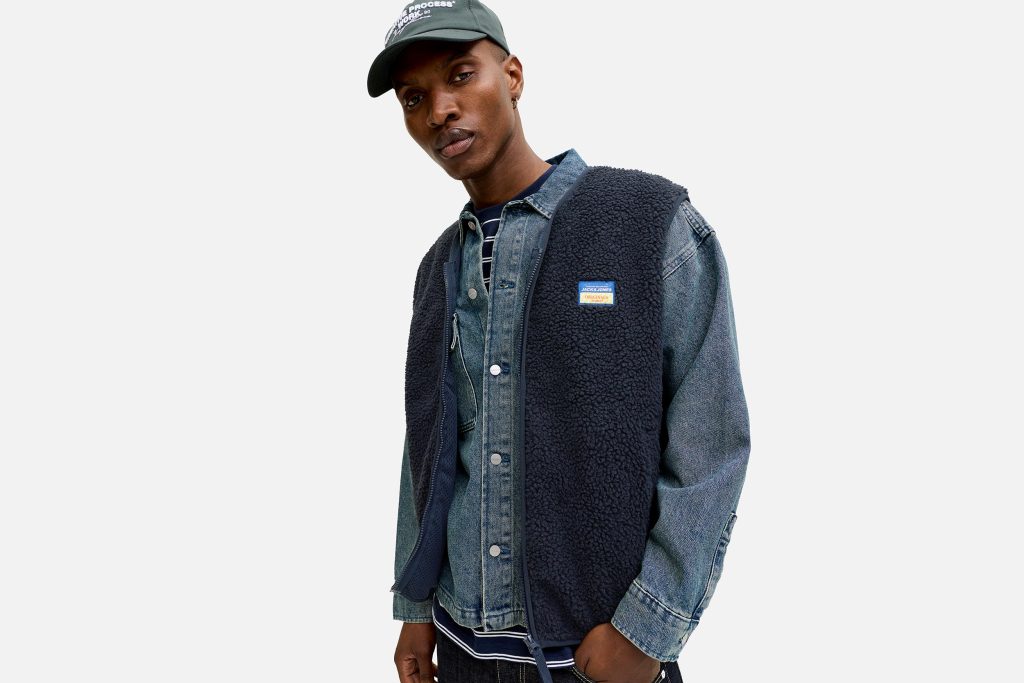 POCKY TEDDY VEST NAVY