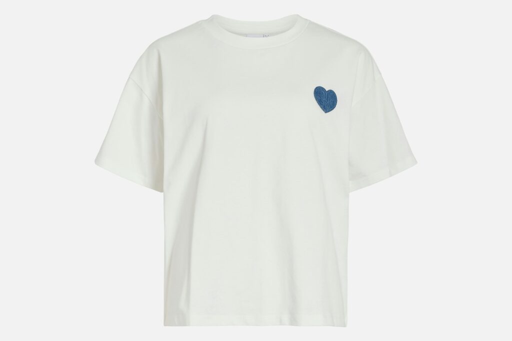 MONIE HEART ONECK WHITE