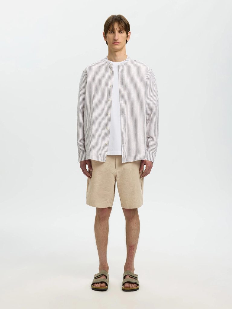 SLHREGULARKARL SEERSUCKER PURE CASHMERE