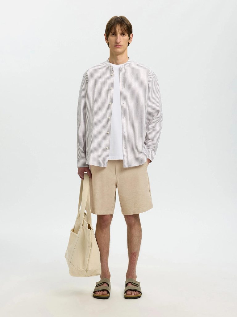 SLHREGULARKARL SEERSUCKER PURE CASHMERE