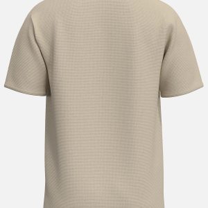 SLHSANDER SEERSUCKER SS ONECK TEE ANGORA - Image 2