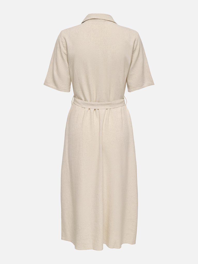 JDYSAY 24 MIDI SHIRT DRESS WVN NOOS OATMEAL