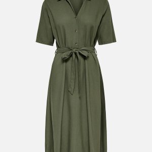 JDYSAY 24 MIDI SHIRT DRESS NOOS KALAMATA – Image 1