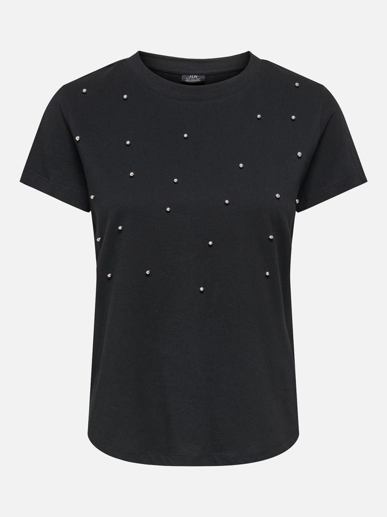 JDYHESTER LIFE SS STUD TOP JRS BLACK STUDS