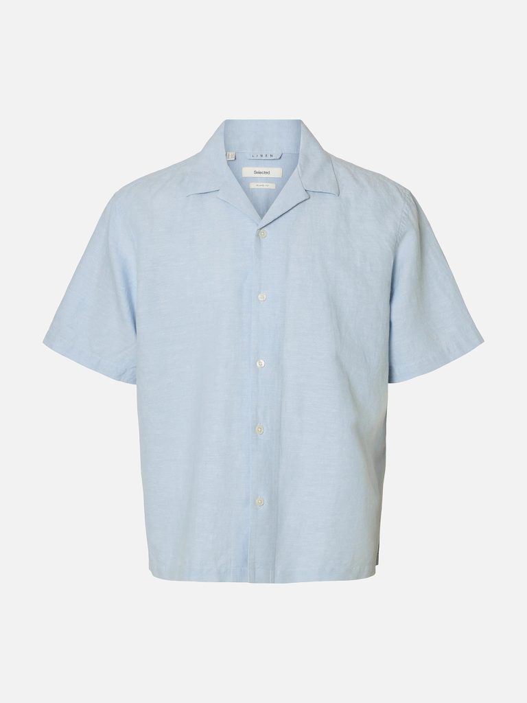 SLMRLXCLAY LINENBLEND SS SHIRT DUSTY MIXED