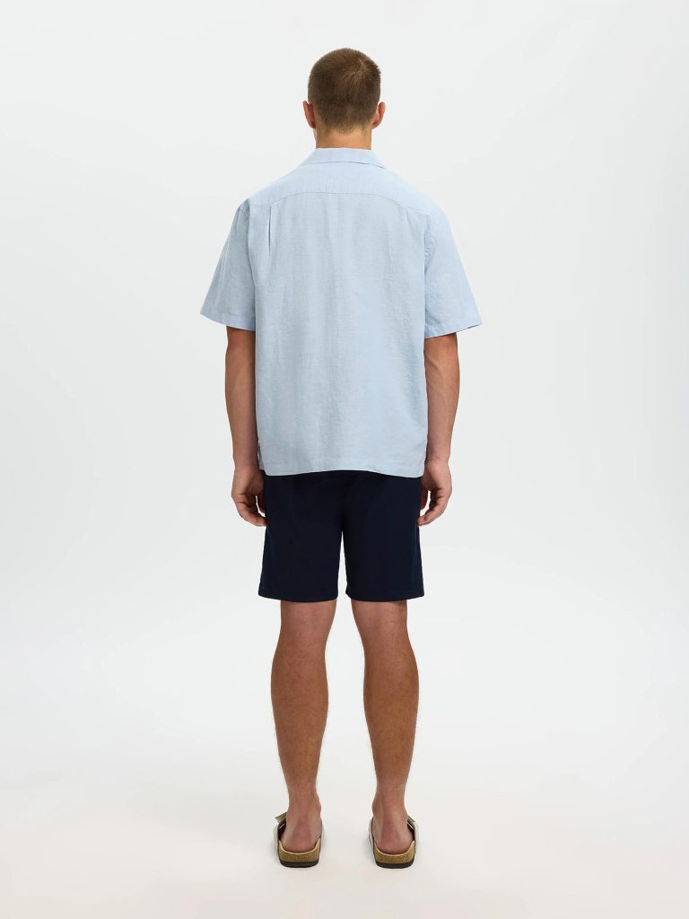 SLMRLXCLAY LINENBLEND SS SHIRT DUSTY MIXED