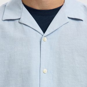 SLMRLXCLAY LINENBLEND SS SHIRT DUSTY MIXED – Image 6