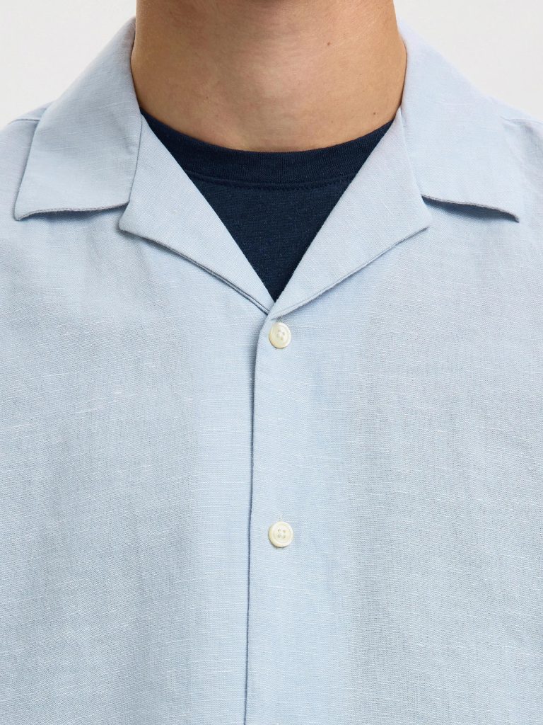 SLMRLXCLAY LINENBLEND SS SHIRT DUSTY MIXED