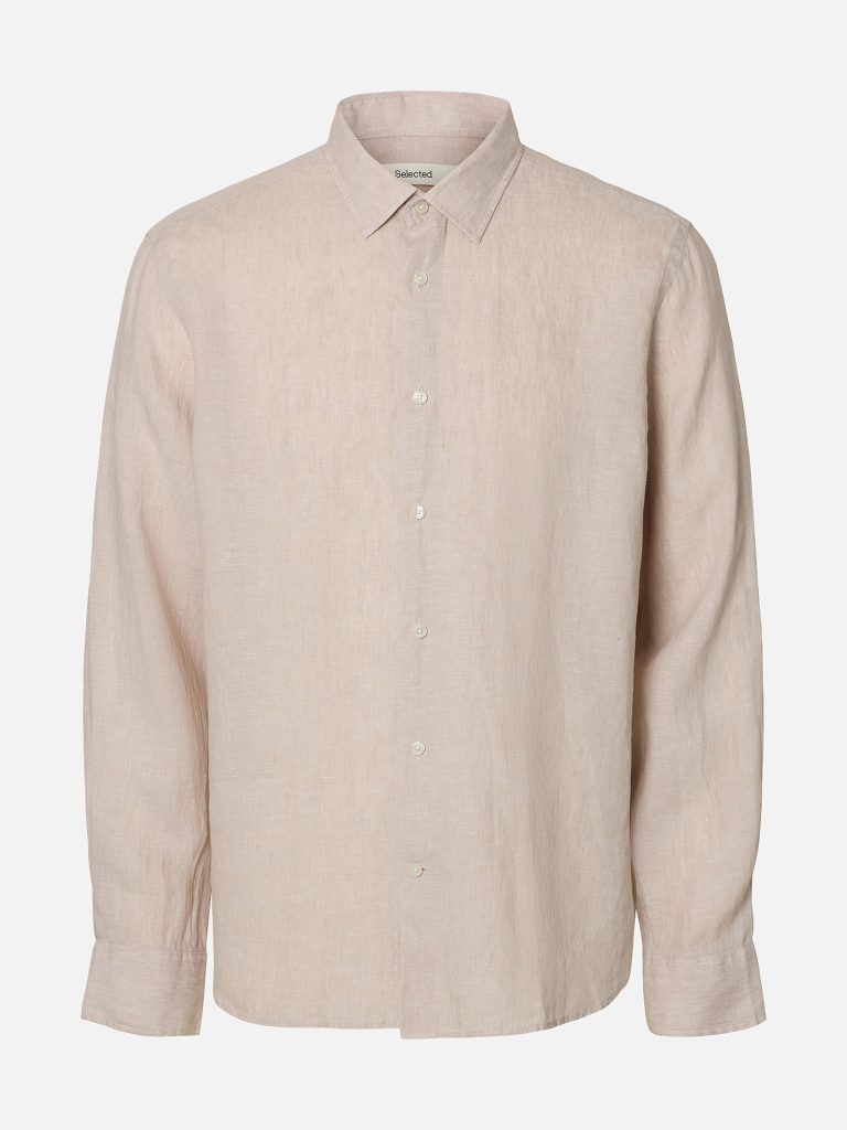 SLMREGCLAUS KYLIAN LINEN LS SHIRT PURE CASHMERE