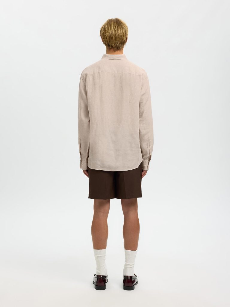 SLMREGCLAUS KYLIAN LINEN LS SHIRT PURE CASHMERE