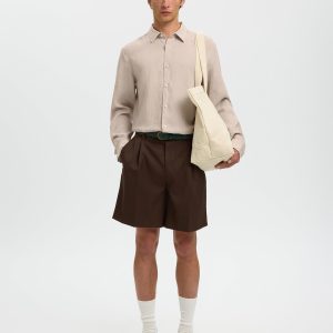 SLMREGCLAUS KYLIAN LINEN LS SHIRT PURE CASHMERE – Image 4