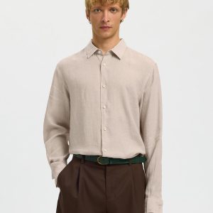 SLMREGCLAUS KYLIAN LINEN LS SHIRT PURE CASHMERE – Image 5