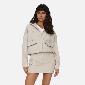 KENZIE CORD JACKET PUMICE STONE – Image 3