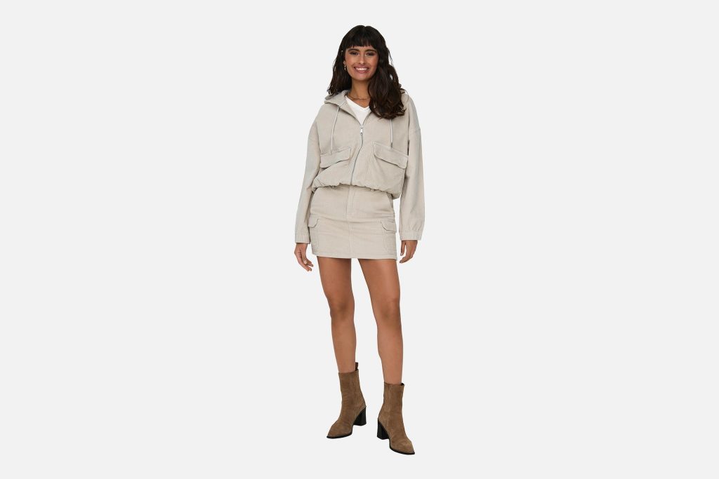 KENZIE CORD JACKET PUMICE STONE