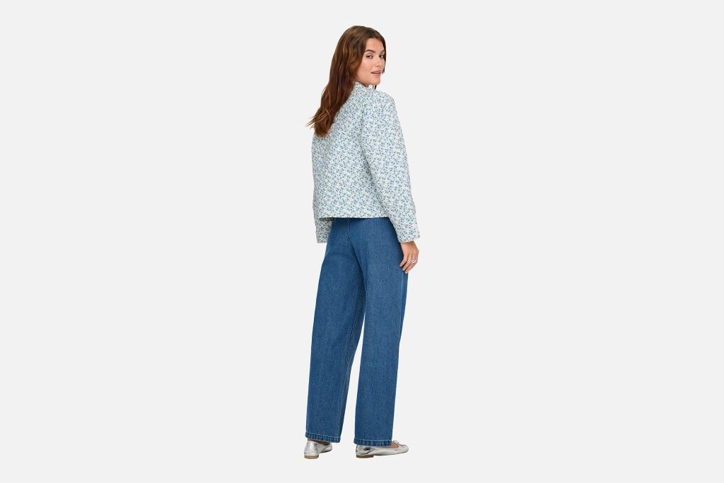 ONLHALLIE QUILTED JACKET OTW NOOS CLOUD BLUE DITSY