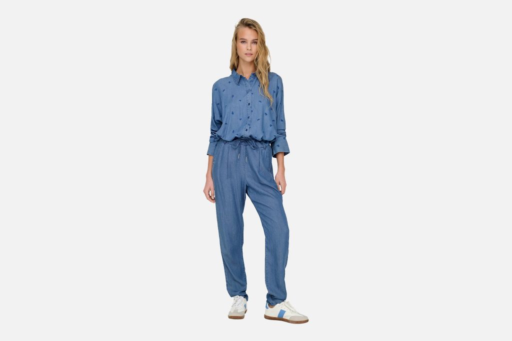 ONLPOPTRASH CHARIS LIFE PANT MEDIUM BLUE DENIM L32
