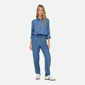 ONLPOPTRASH CHARIS LIFE PANT MEDIUM BLUE DENIM L32 - Image 4