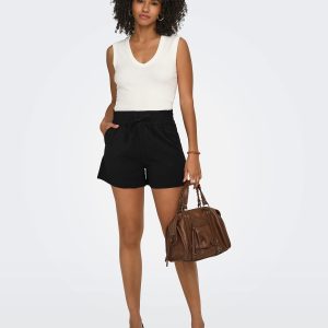 ONLARIS LIFE PULL UP SHORTS WVN BLACK - Image 3