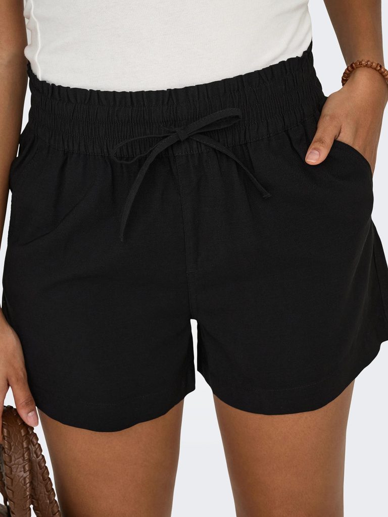 ONLARIS LIFE PULL UP SHORTS WVN BLACK