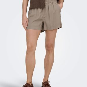 ONLARIS LIFE PULL UP SHORTS TAUPE – Image 4