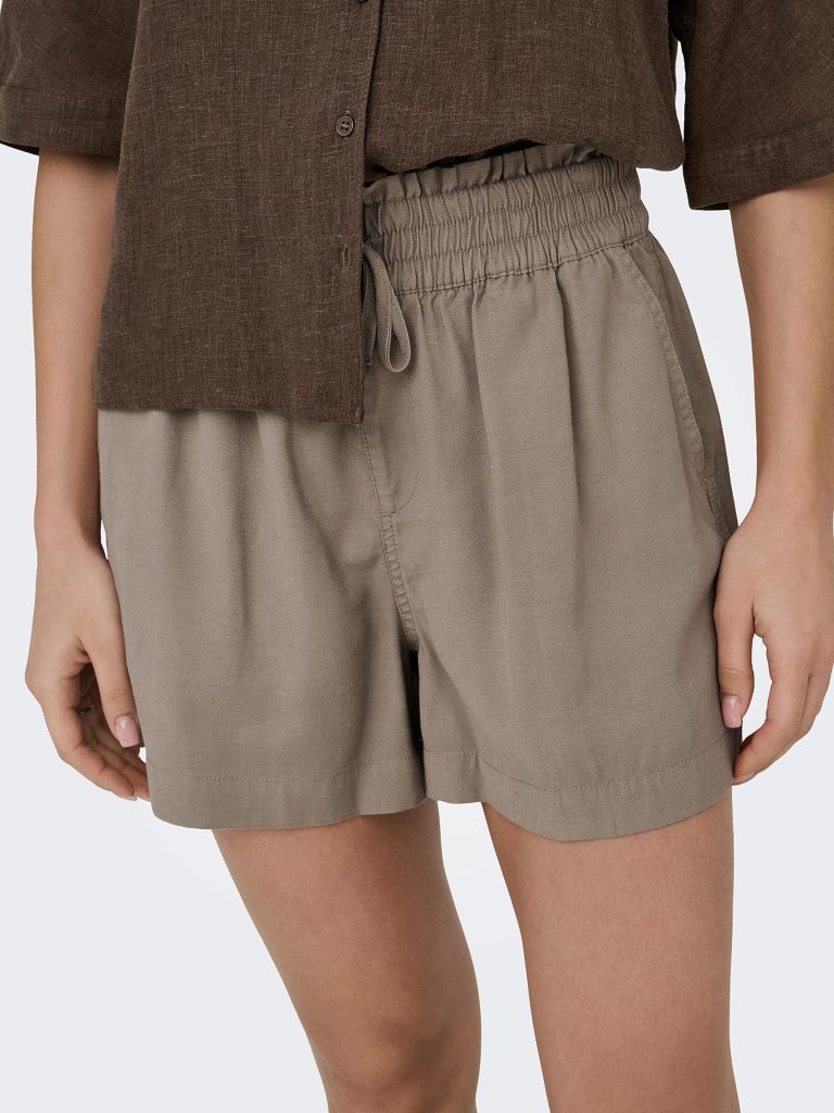 ONLARIS LIFE PULL UP SHORTS TAUPE