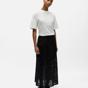 OBJBIANCA MW LO LONG SKIRT BLACK - Image 4