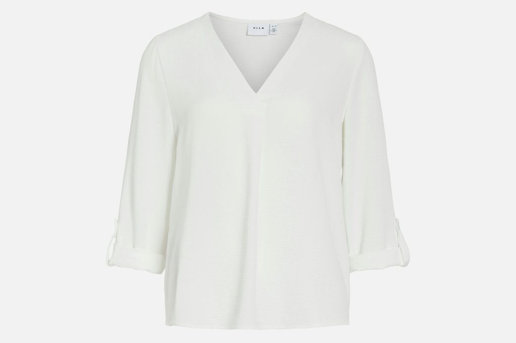 JOSA VNECK TOP SNOW WHITE