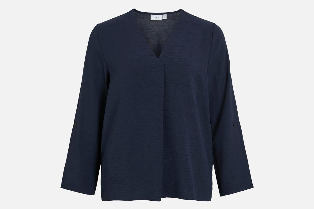 JOSA VNECK TOP NAVY BLAZER