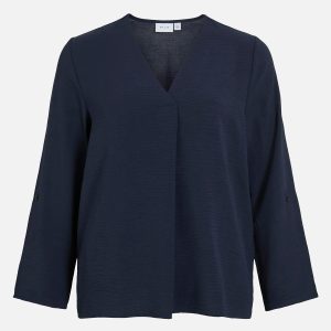 JOSA VNECK TOP NAVY BLAZER – Image 1