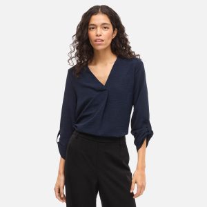 JOSA VNECK TOP NAVY BLAZER – Image 3