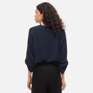JOSA VNECK TOP NAVY BLAZER – Image 4