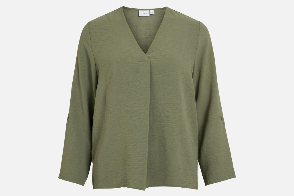 JOSA VNECK TOP OLIVINE