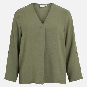 JOSA VNECK TOP OLIVINE - Image 1