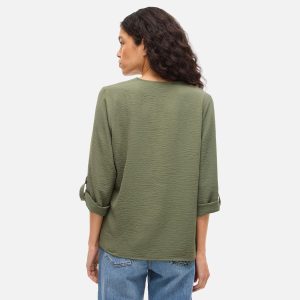 JOSA VNECK TOP OLIVINE - Image 4