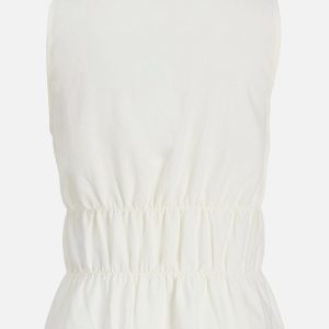 JXALMIRA LINEN BLEND TIE TOP BLANC DE BLANC – Image 2