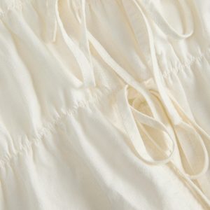 JXALMIRA LINEN BLEND TIE TOP BLANC DE BLANC – Image 6