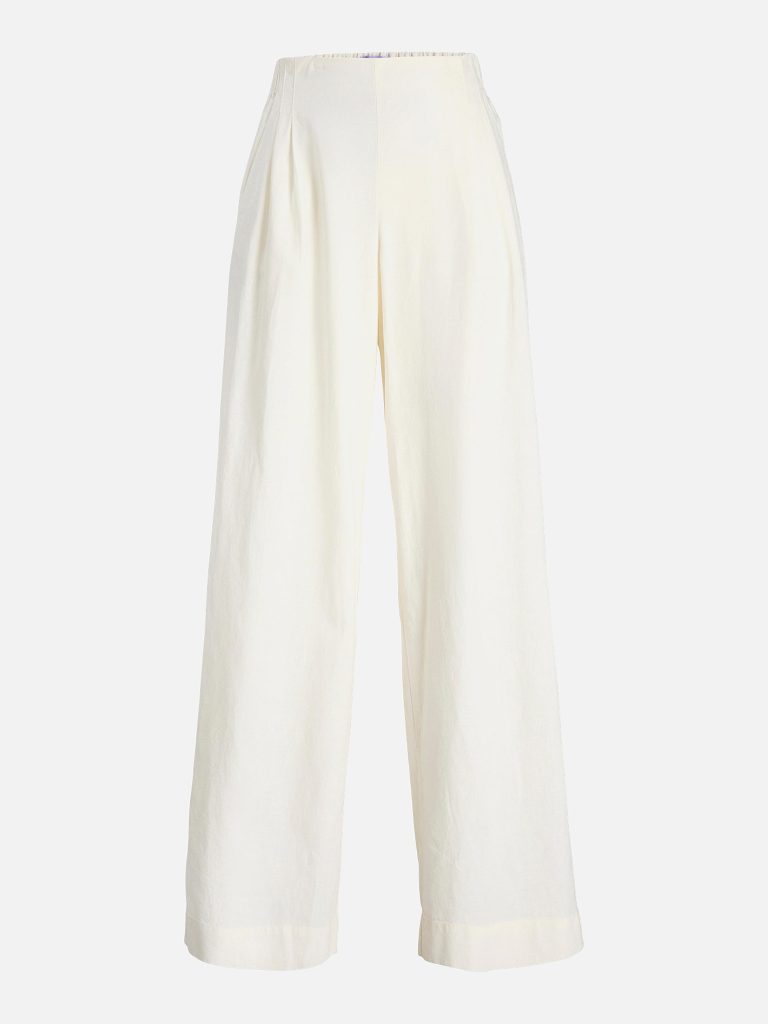 JXALMIRA LINEN BLEND HW PANT BLANC DE BLANC