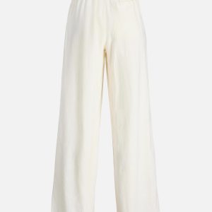 JXALMIRA LINEN BLEND HW PANT BLANC DE BLANC – Image 2