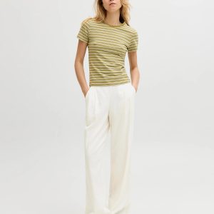 JXALMIRA LINEN BLEND HW PANT BLANC DE BLANC – Image 3