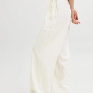 JXALMIRA LINEN BLEND HW PANT BLANC DE BLANC – Image 4