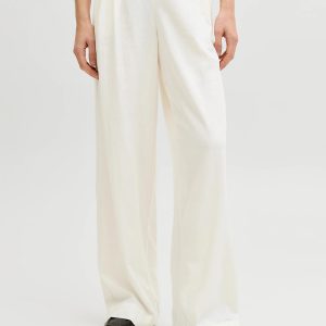 JXALMIRA LINEN BLEND HW PANT BLANC DE BLANC – Image 5