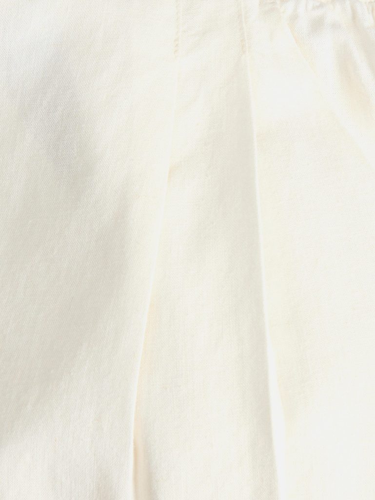 JXALMIRA LINEN BLEND HW PANT BLANC DE BLANC