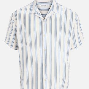 JJEJEFF RESORT STRIPE SHIRT CELESTIAL BLUE – Image 1